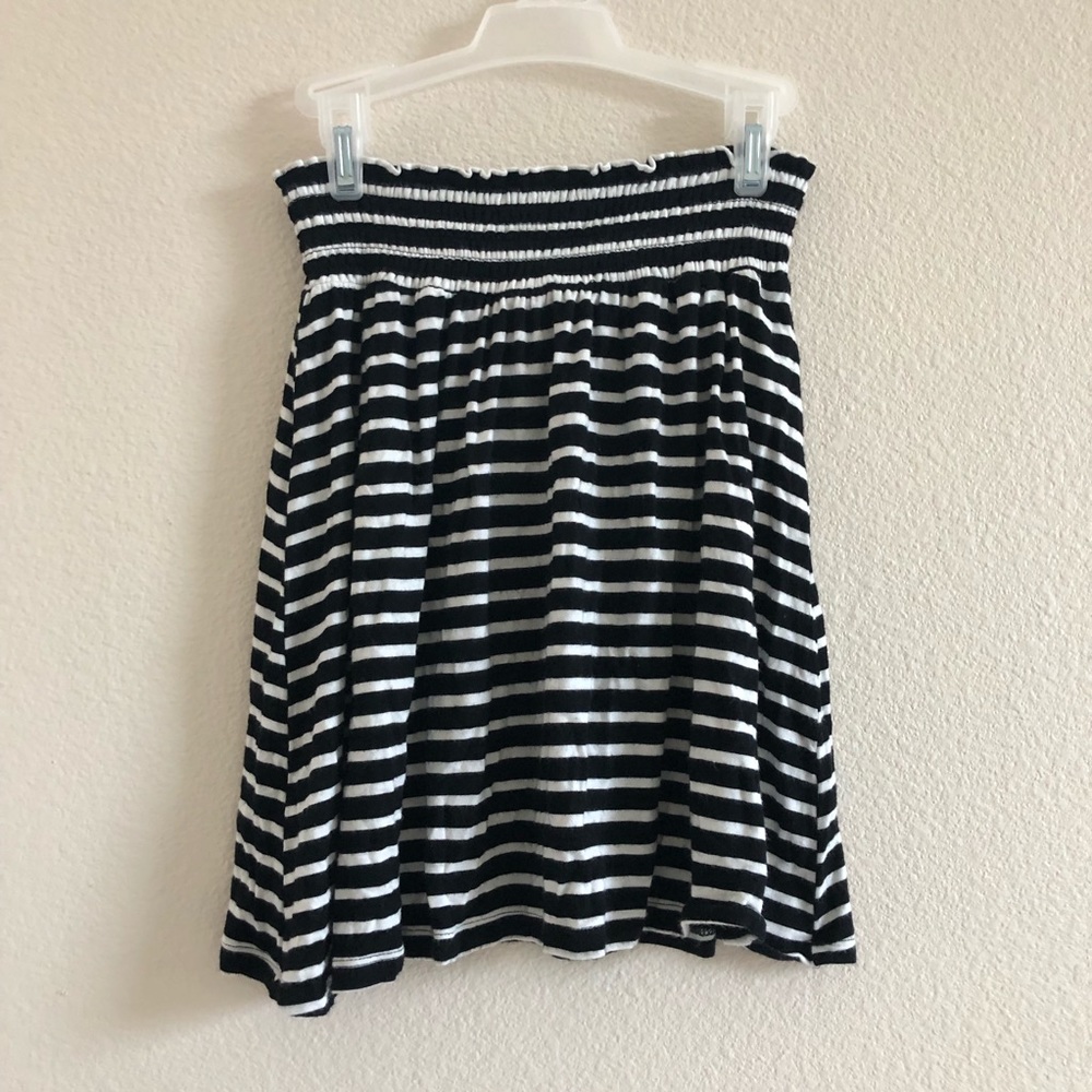 Black & White Striped Skirt